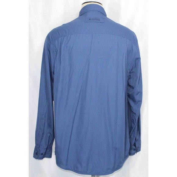 Duluth Alaskan HardGear Tongass Blue L/S Button Wicking Shirt Mens Size Large - Picture 3 of 5